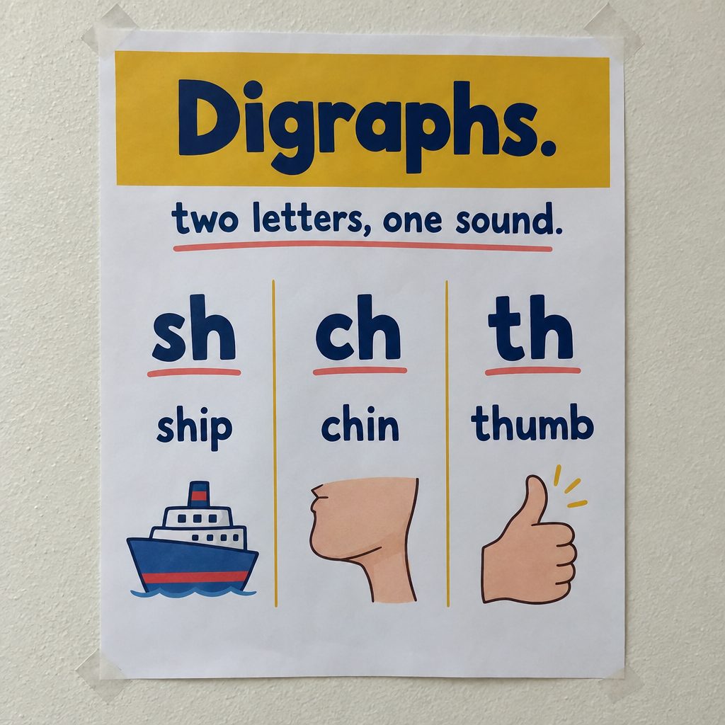 Digraphs poster, original